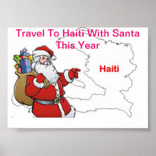 REISE NACH HAITI MIT SANTA IN DIESEM JAHR POSTER