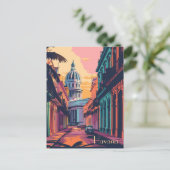 Reise nach Havanna Postkarte (Stehend Vorderseite)