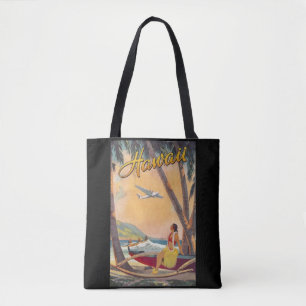 Reise nach Hawaii im Vintage-Stil Tasche