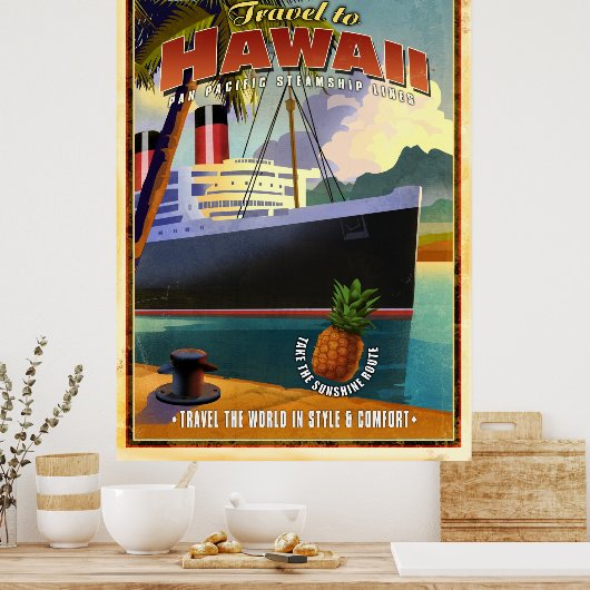 Reise nach Hawaii Poster (Küche)