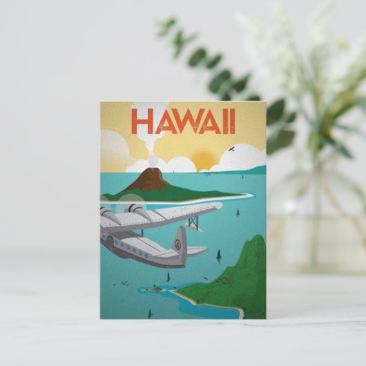 Reise nach Hawaii Postkarte (Stehend Vorderseite)