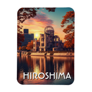 Reise nach Hiroshima Japan Friedensdom Magnet