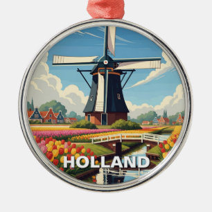Reise nach Holland Michigan Ornament Aus Metall