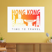 Reise nach Hong Kong Leinwanddruck (Insitu (Wohnzimmer))