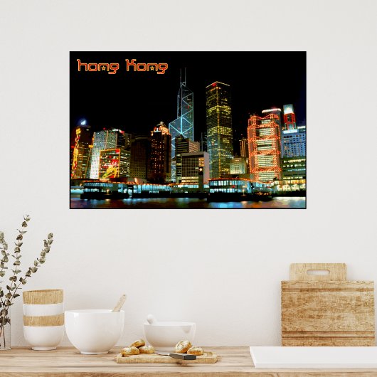 Reise nach Hong Kong Poster (Küche)