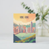 Reise nach Hong Kong Postkarte (Stehend Vorderseite)