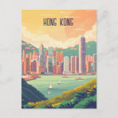 Reise nach Hong Kong Postkarte (Vorderseite)