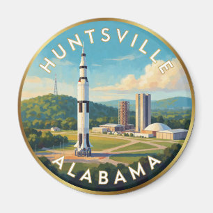 Reise nach Huntsville Alabama Rocket City Magnet