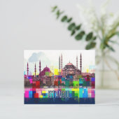 Reise nach Istanbul Postkarte (Stehend Vorderseite)