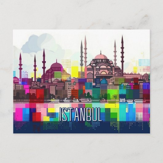 Reise nach Istanbul Postkarte (Vorderseite)