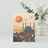 Reise nach Istanbul Postkarte (Stehend Vorderseite)