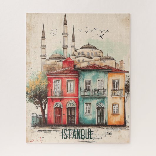 Reise nach Istanbul Turkiye Puzzle (Vertikal)