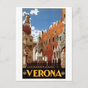 Reise nach Italien im Stil vergangener Zeiten, Ver Postkarte