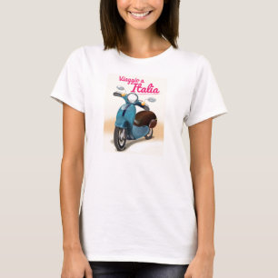 Reise nach Italien Reiseplakatdruck T-Shirt