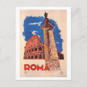 Reise nach Italien, Rom - Vintage Postkarte