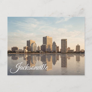 Reise nach Jacksonville Florida im Vintage-Stil Postkarte
