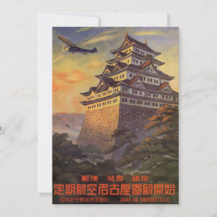 Reise nach Japan, japanische Pagode Flugzeug Vinta