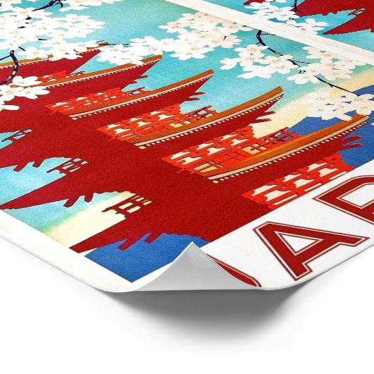 Reise nach Japan Poster (Ecke)