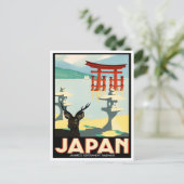 Reise nach Japan Postkarte (Stehend Vorderseite)
