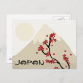 Reise nach Japan Postkarte (Vorne/Hinten)