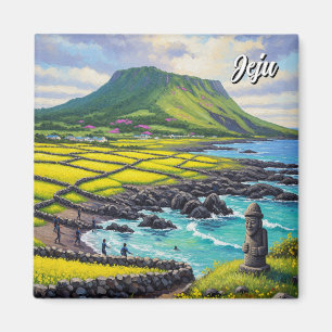Reise nach Jeju Island Südkorea Magnet