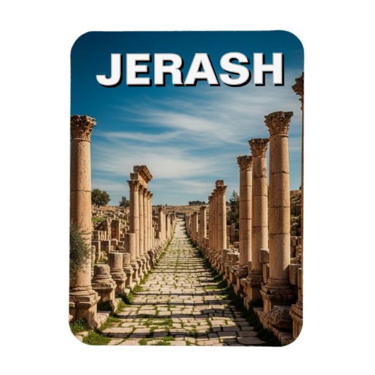 Reise nach Jerash Jordanien Magnet (Vertikal)