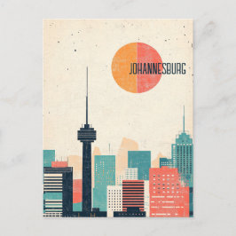 Reise nach Johannesburg Südafrika Postkarte