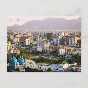 Reise nach Kabul Afghanistan im Retro-Stil Urlaub Postkarte