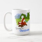 Reise nach Kambodscha Karte mit Monk Kaffeetasse (Links)