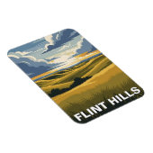 Reise nach Kansas Flint Hills Magnet (Rechte Seite)