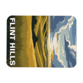 Reise nach Kansas Flint Hills Magnet (Horizontal)