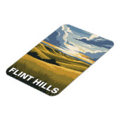 Reise nach Kansas Flint Hills Magnet (Linke Seite)
