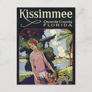 Reise nach Kissimmee Osceola County Florida im Vin Postkarte