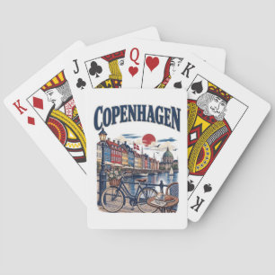Reise nach Kopenhagen Dänemark Nyhavn Hafen Spielkarten