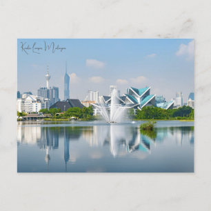 Reise nach Kuala Lumpur Malaysia Wolkenkratzer im Postkarte