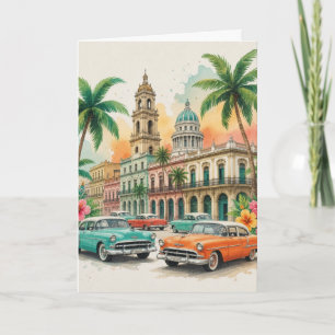 Reise nach Kuba - Grüße aus Havanna Vintage Karte