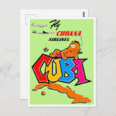 Reise nach Kuba Postkarte (Vorne/Hinten)