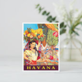 Reise nach Kuba Vintage Reise Postkarte (Stehend Vorderseite)