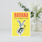 Reise nach Kuba Vintage Reise Postkarte (Stehend Vorderseite)