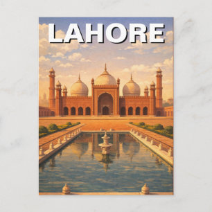 Reise nach Lahore Pakistan Postkarte
