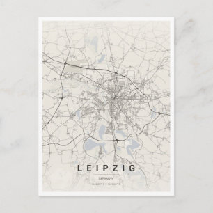 Reise nach Leipzig Deutschland Postkarte
