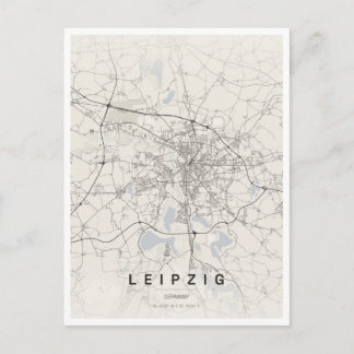 Reise nach Leipzig Deutschland Postkarte