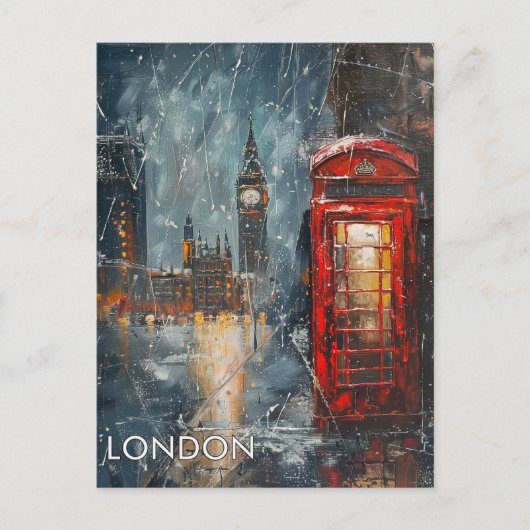 Reise nach London Postkarte (Vorderseite)