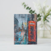 Reise nach London Postkarte (Stehend Vorderseite)