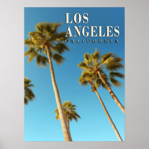 Reise nach Los Angeles, Kalifornien, Palmenbaum im Poster