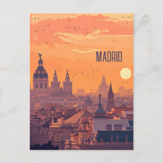 Reise nach Madrid Postkarte