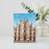 Reise nach Mailand Italien Postkarte (Stehend Vorderseite)