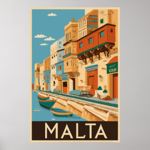Reise nach Malta Poster