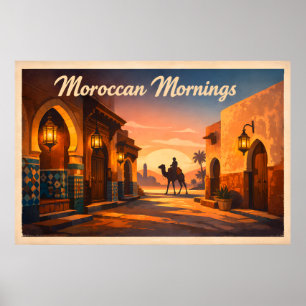 Reise nach Marokko im Vintage-Stil - Marokkanische Poster