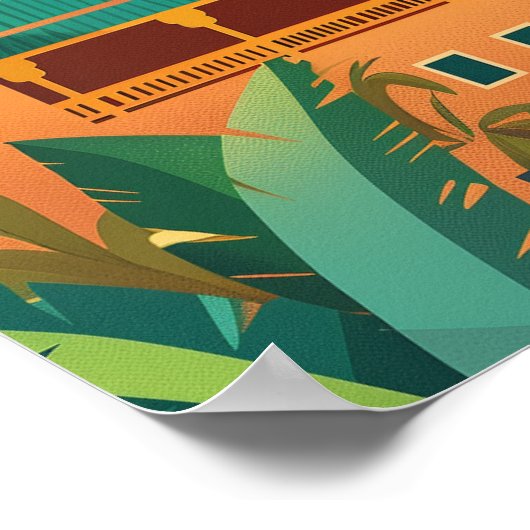 Reise nach Marrakesch Poster (Ecke)